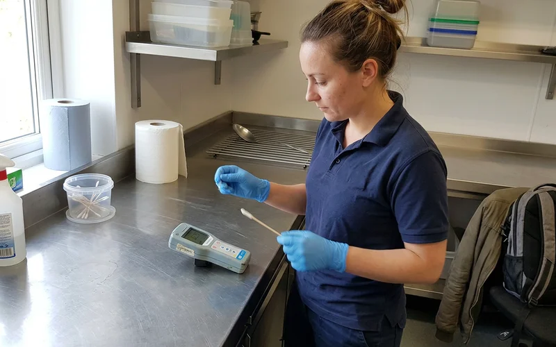 ATP verification testing on a treated surface